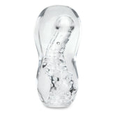 Zolo Gripz Wavy Squeezable Clear Flexible & Stretchy Stroker Masturbator Masturbators and Strokers